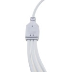 Female connector for RGB led strips, with 4 pins and 5 ports, flexible, 1 entrance and 4 exits